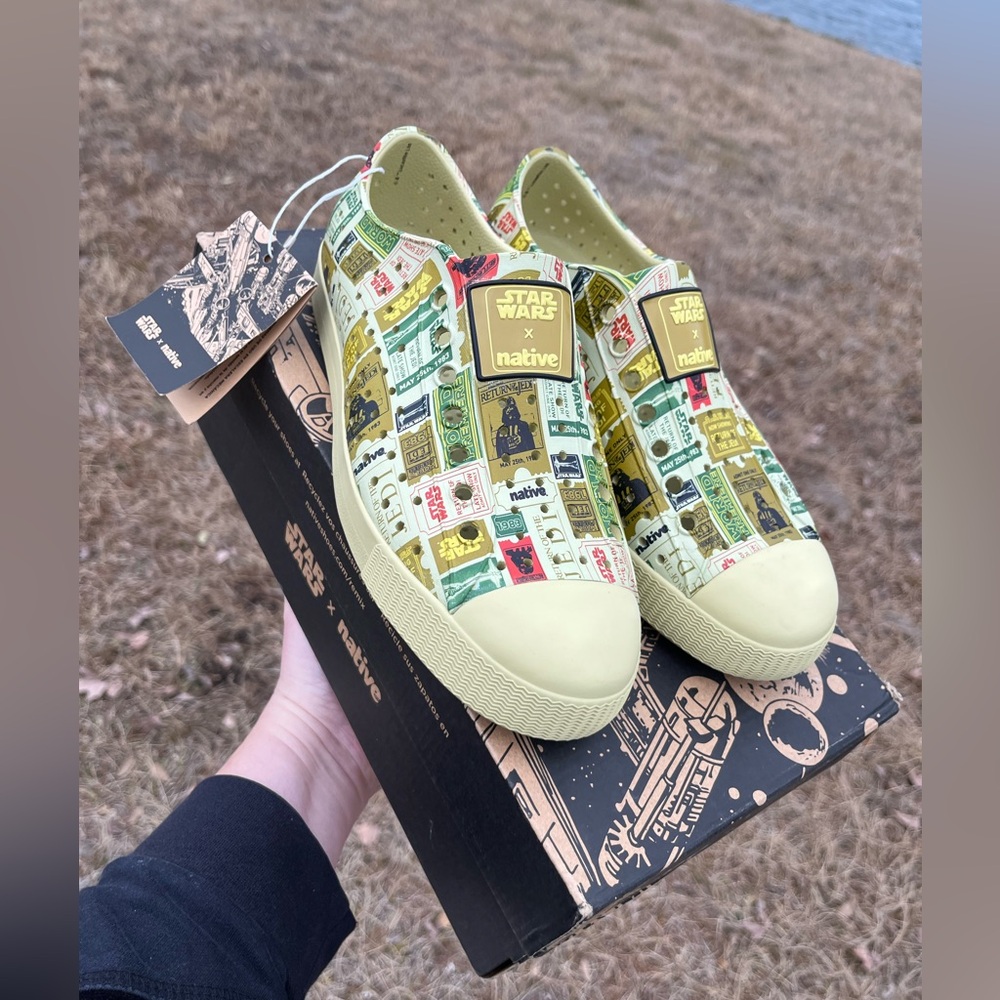 NWT Native x Star Wars Jefferson Return of the Jedi Slip On Shoes Men 5/Woman 7